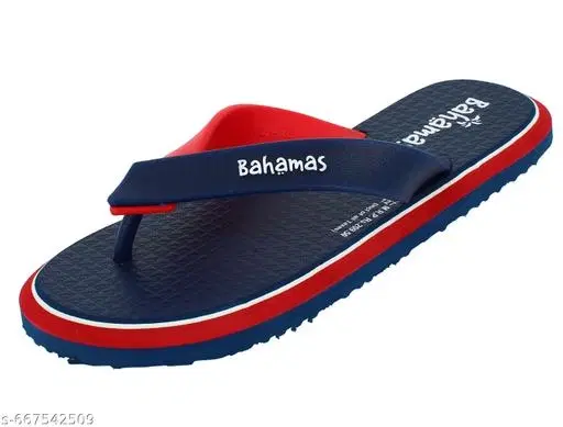 Bahamas Flip-flops for Men (Navy Blue, 6)