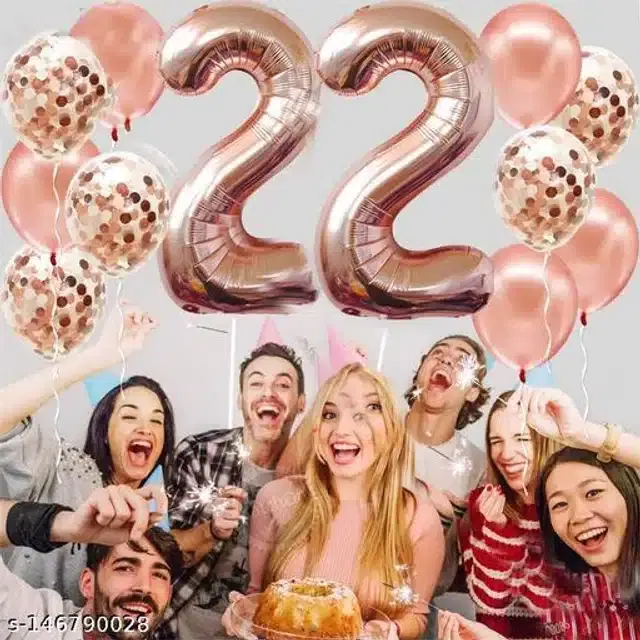 Number Foil Balloon, Assorted, Pack of 1