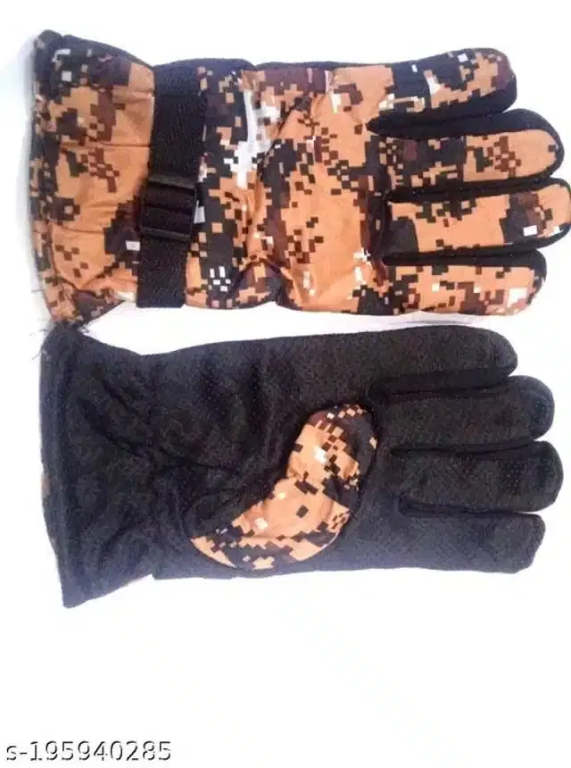 Winter Leather Gloves (Brown)