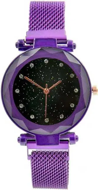 Casual Metal Analog Watch For Women (Purple) (MP-4)