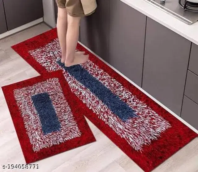 Cotton Doormat, Multicolor, Set of 2