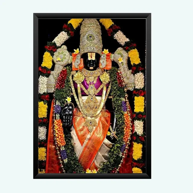 Polyester Photo Frame, Black, 5x7 inches