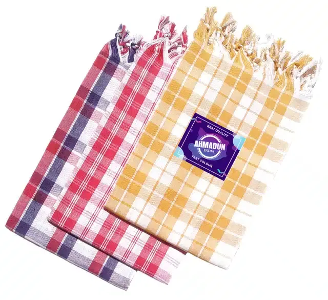 Bath Towel, Pack of 3, 170x85 cm, Multicolor