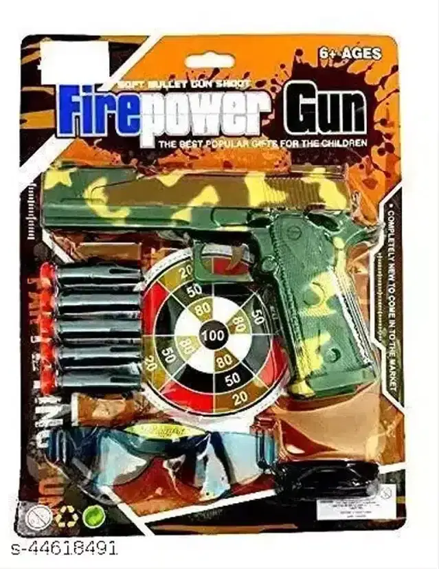 Plastic Gun Toy for Kids, Multicolor