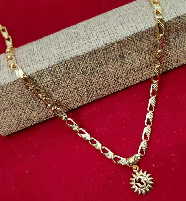Gold Plated Pendant with Chain