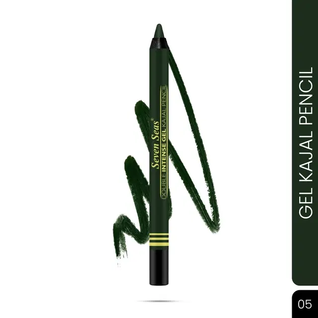 Seven Seas Smoke Eyes Kajal for Women, Green (2.5 g)