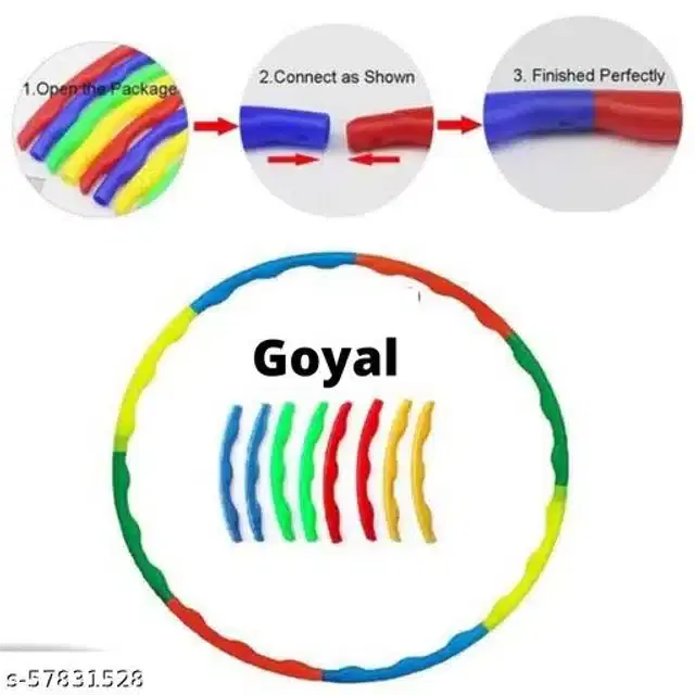 Plastic Hula Hoops, Multicolor