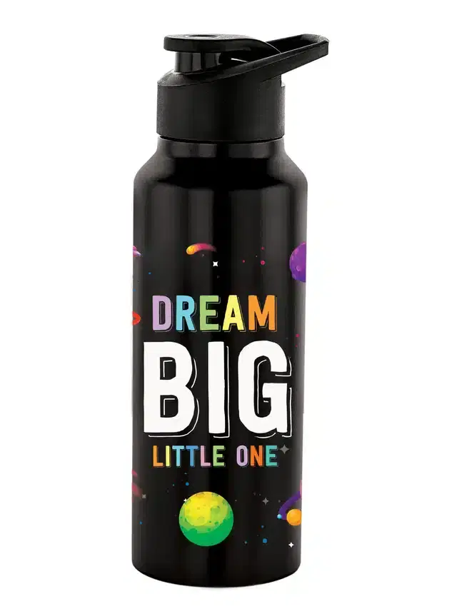 Stainless Steel Insulated Single Wall Water Bottle, Black, 750 ml