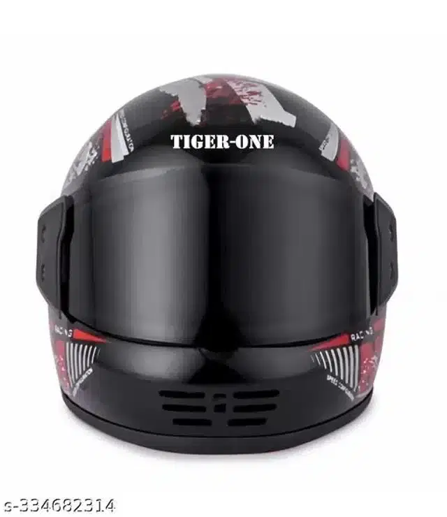 Full Face Helmet for Men & Women, Black & Red
