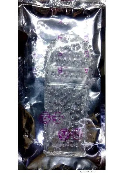 Crystal Dotted Reusable Condom for Men, Transparent, Pack of 1