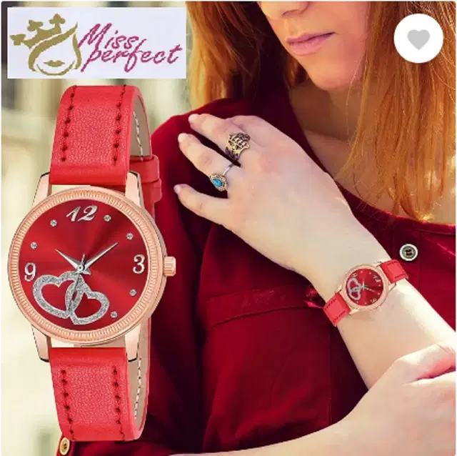 Leather Strap Analog Watch for Women & Girls (Multicolor)