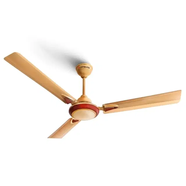 Longway Starlite-1 P1 1200 mm 3 Blade Ceiling Fan, Ultra High Speed | Golden Beige |