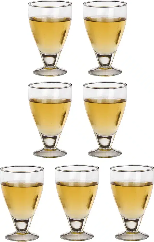 Liquor cum Cocktail Glasses, Transparent, 250 ml, Pack of 7
