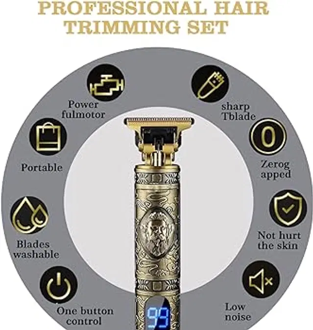 T9 Rechargeable Trimmer for Men & Women, Gold