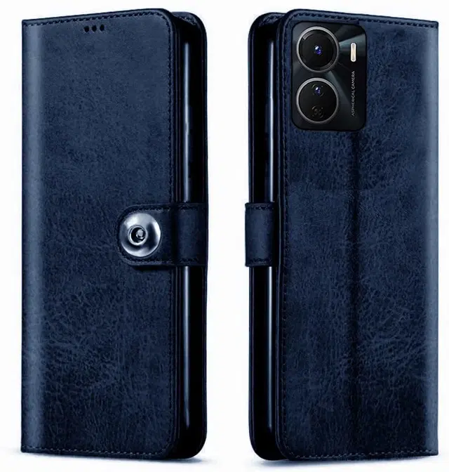 Flip Mobile Cover for Vivo Y16, Multicolor