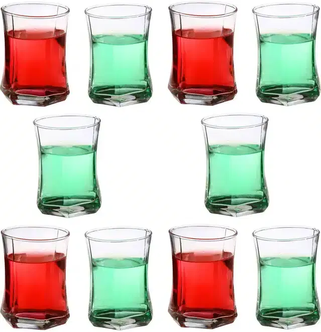 Liquor cum Cocktail Glasses, Transparent, 280 ml, Pack of 10
