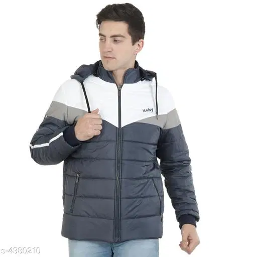 Nylon Full Sleeves Jacket for Men (Multicolor, M)
