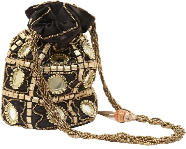 Non Woven Handcrafted Potli, Multicolor