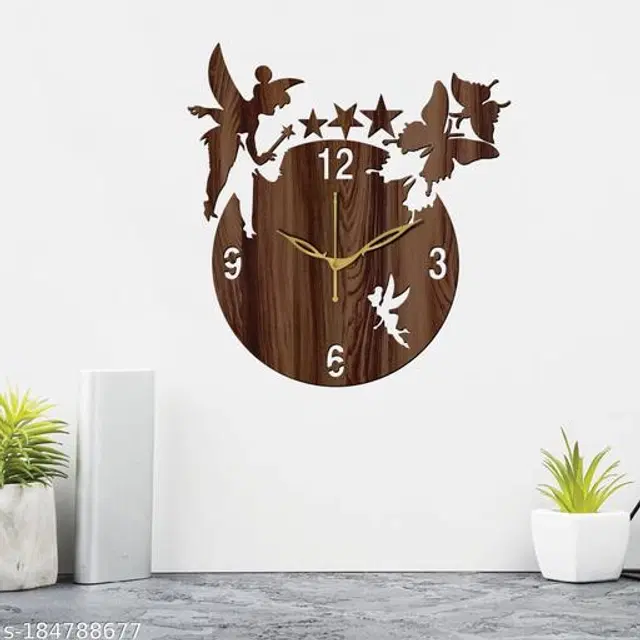 Wooden Wall Clock, Brown