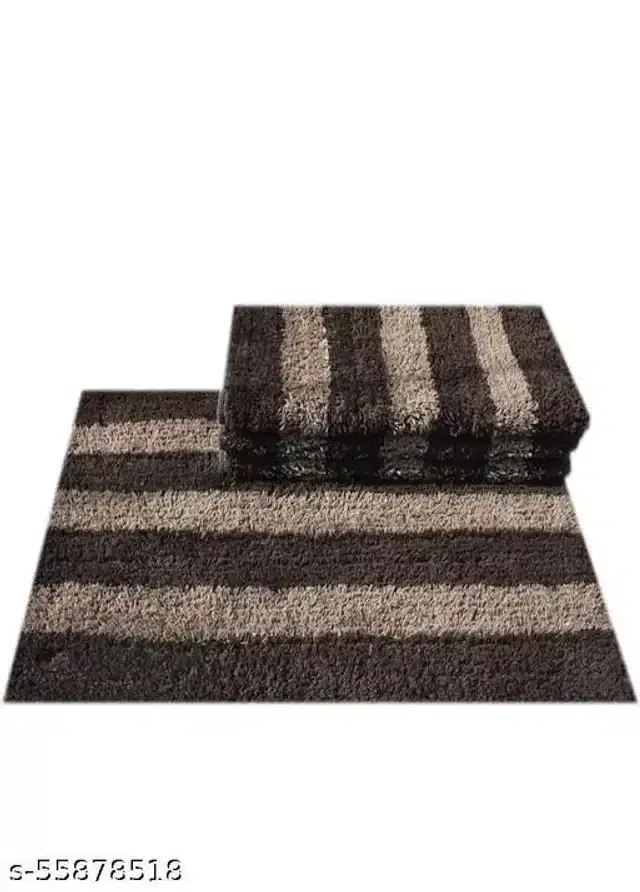 Bath Mats, Brown, 58x38x0.5 cm, Pack of 4