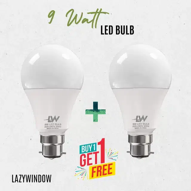 LED Bulbs, Pack of 2, White, 9 W