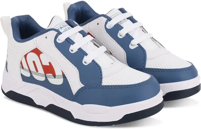 Jootiyapa Casual Shoes for Kids Tank-Blue, Blue & White (13C)