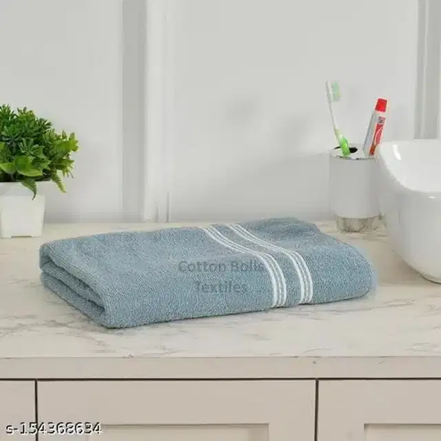 Cotton Bath Towels, Sky Blue