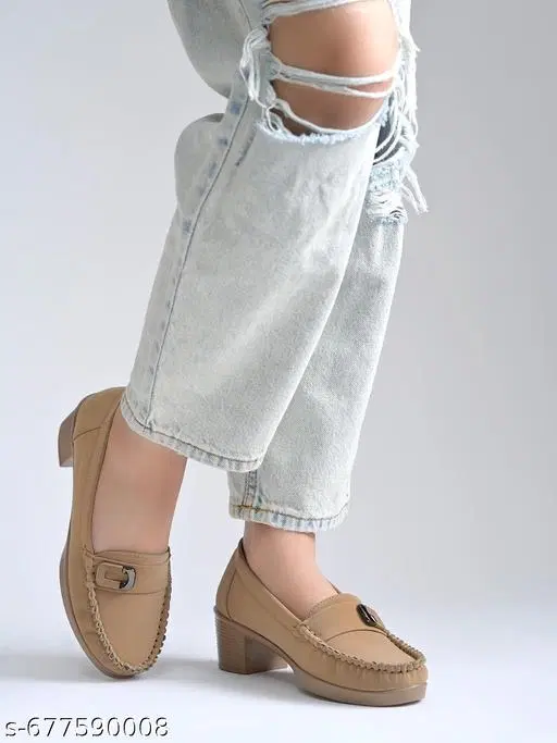 Shoetopia Loafers (Beige, IND-7)