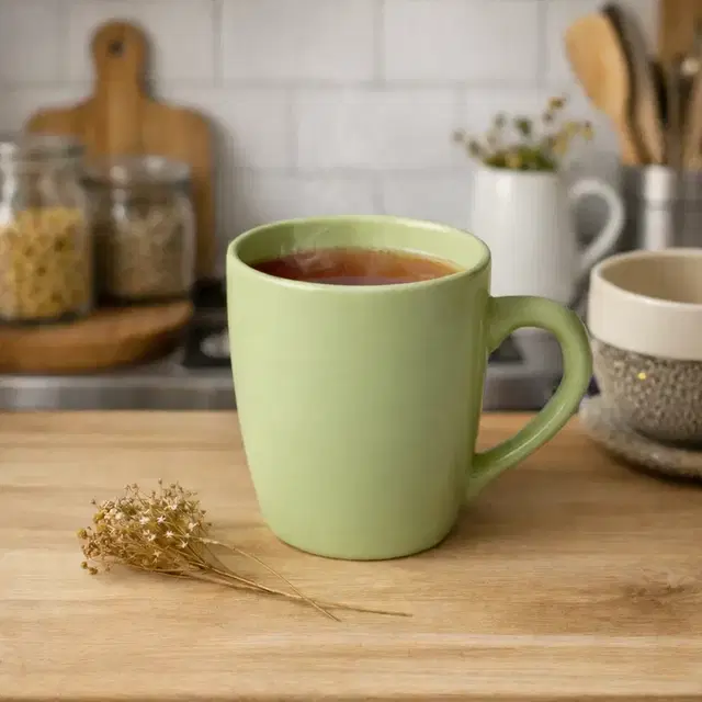 Ceramic Tea & Coffee Mug, Yellow (290 ml)