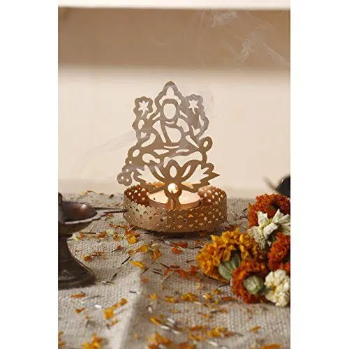 Heaven Decor Shadow Laxmi Ji Tealight Candle Holder, A095
