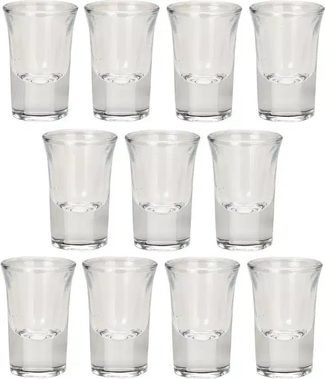 Liquor cum Cocktail Glasses, Transparent, 30 ml, Pack of 11