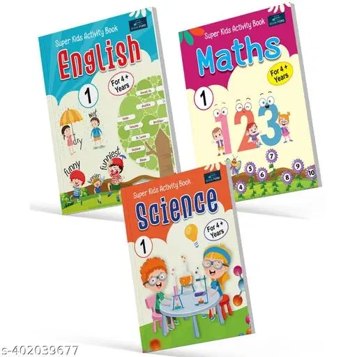 (Set of 3) – Super Kids Activity Book for Kids: Engaging Maths, Science & English Learning Workbooks for Ages 6-12 | Fun Educational Activities, Brain Development, Problem Solving, Critical Thinking & Homeschooling Essentials
