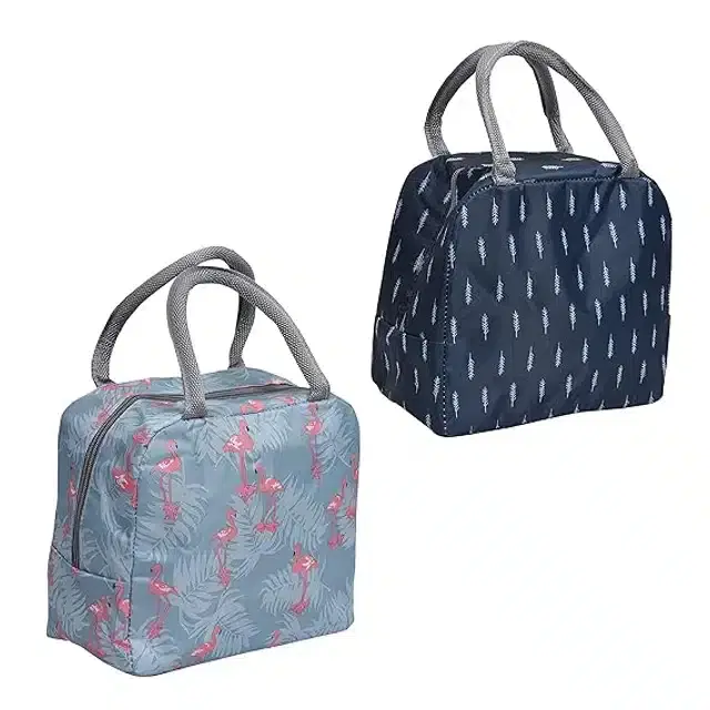 Polyester Printed Lunch Bags, Multicolor, Pack of 2