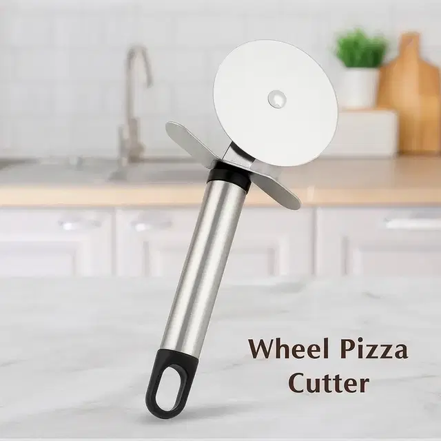 Stainless steel wheel pizza cutter _ 2732