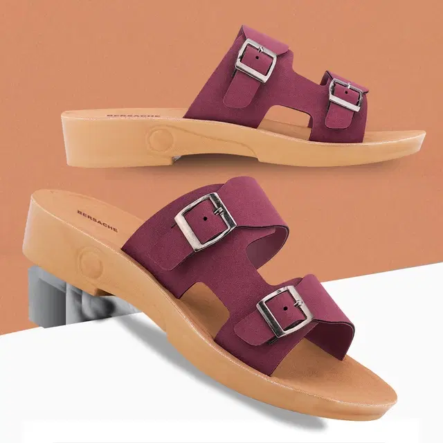 Slippers for Women, Maroon (5)