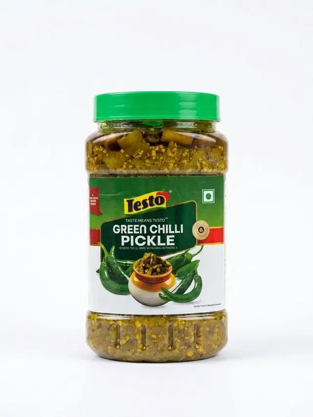 Testo Green Chilli Pickle 900 g