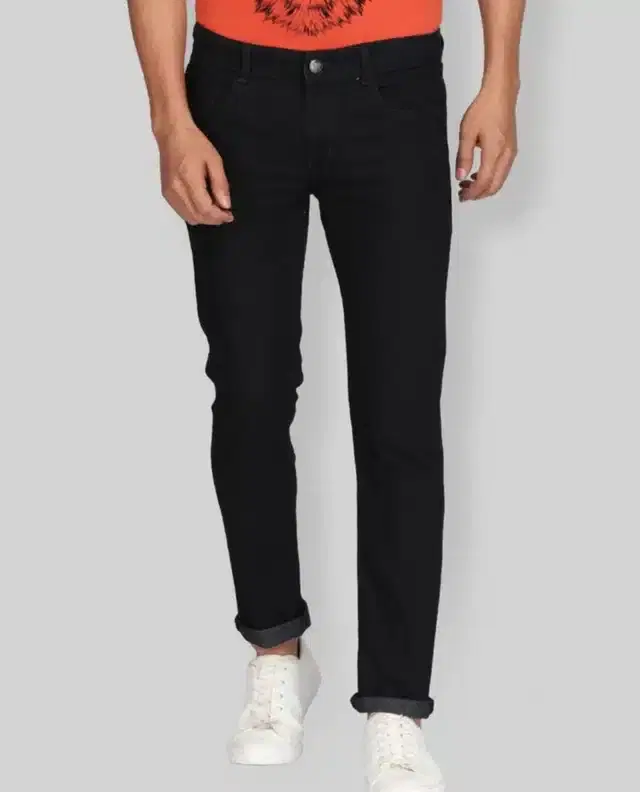 Denim Jeans for Men (Black, 28)