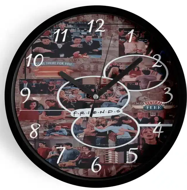 Analog Wall Clock for Home, Multicolor, 7 Inches