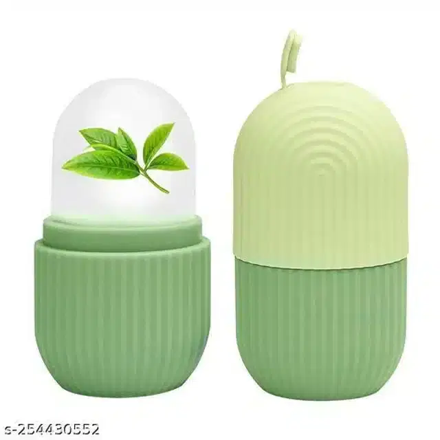 Silicone Face Ice Roller, Green