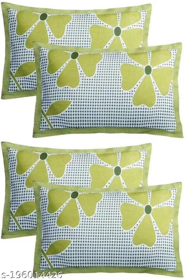 Polycotton Pillow Covers, Multicolor, 17x27 inches, Pack of 4