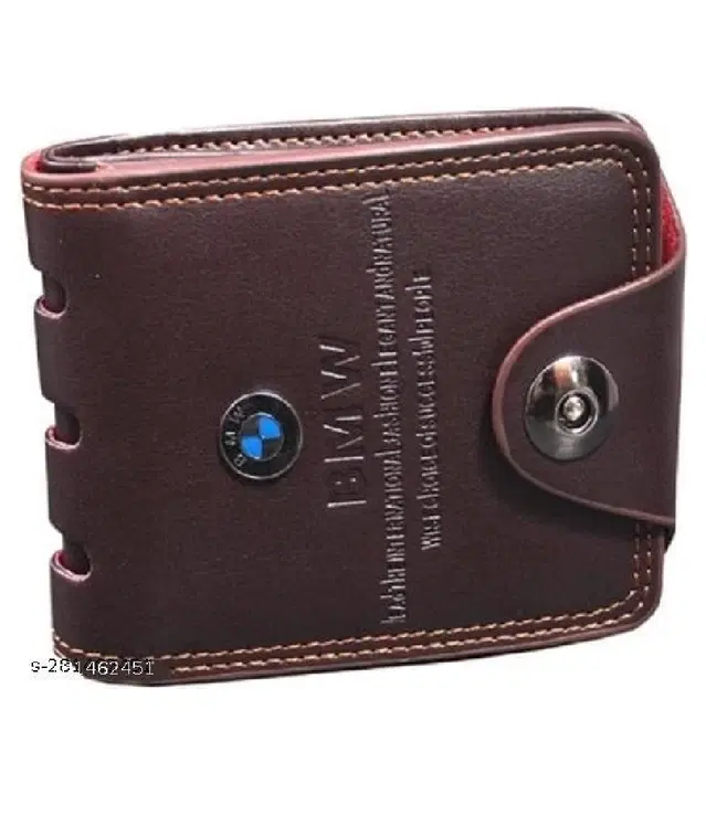 Faux Leather Wallet for Men (Multicolor)