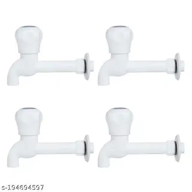 Bathroom Tap, Silver, Pack Of 4