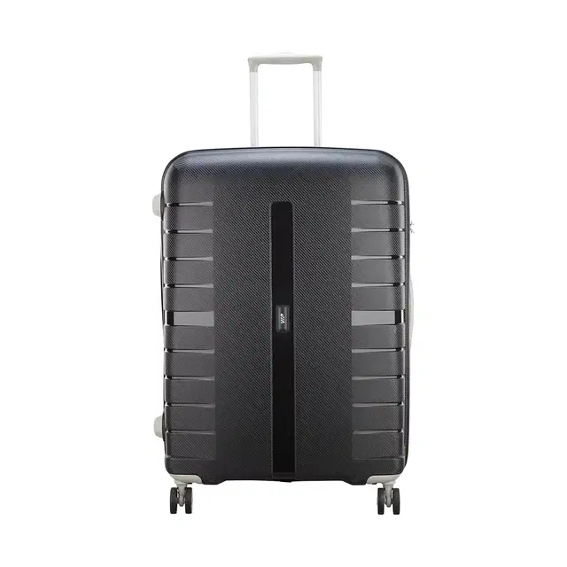 VIP Cabin Check-in 55 CM Suitcase 8 Wheels - Voyager - Hardbody Trolley Bag - Black