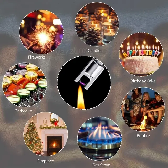 Type-C Rechargeable Electric Lighters for Kitchen,Multicolour