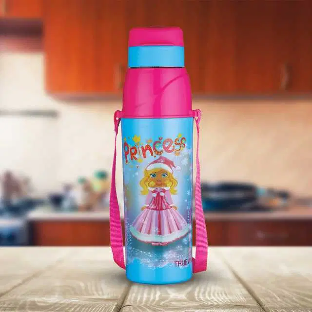 Trueware Wave Plus 600 Water Bottle Princess, 580 ml, Pink, A-168