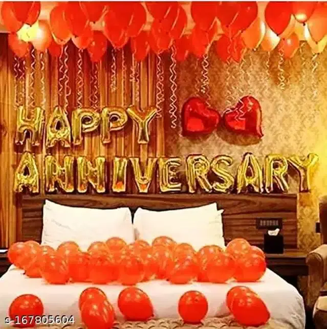 Anniversary Party Decoration Kit, Multicolor, Set of 68