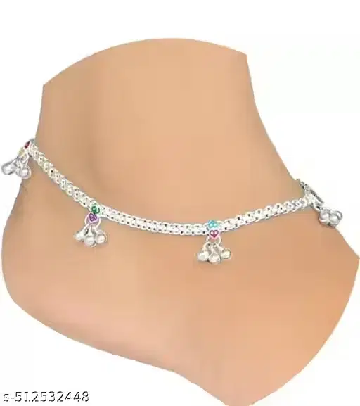 Womens Anklets & Toe Rings Alloy Silver(Free Size)