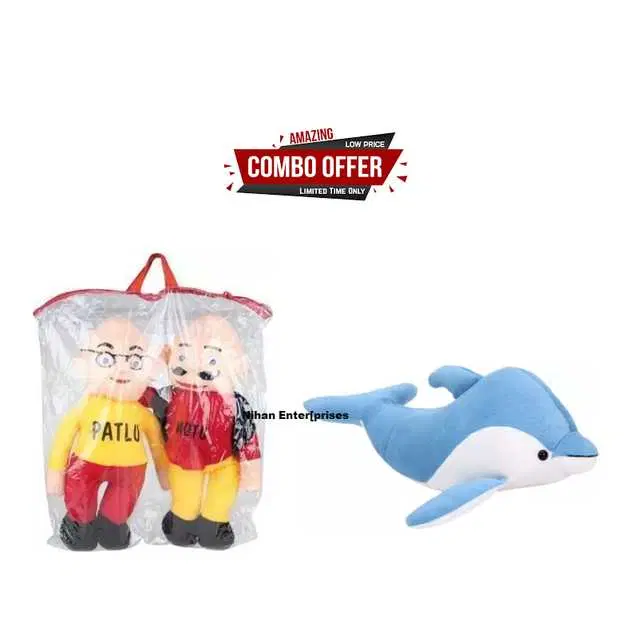 Nihan Gift Gallery Soft Toys combo for Birthday Gift for Kids, Multicolor, Pack Of 2, NG-21