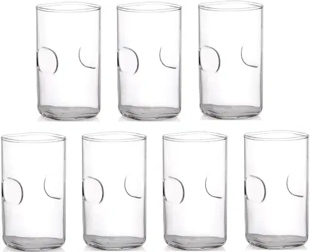 Liquor cum Cocktail Glasses, Transparent, 300 ml, Pack of 7