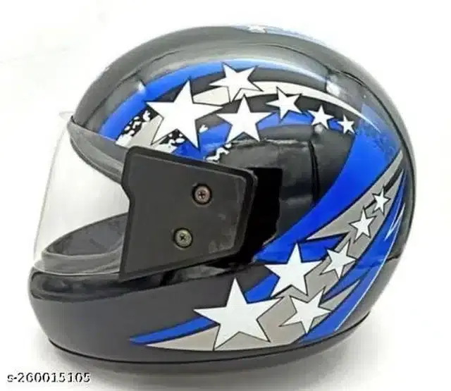 Full Face Helmet For Men & Women, Black & Blue